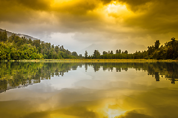 Image showing Mirror Lake in New Zealand