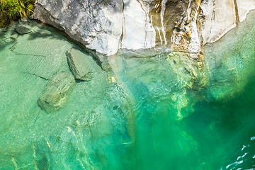 Image showing Haast River Landsborough Valley New Zealand