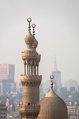 Image showing mosque minaret in Cairo Egypt