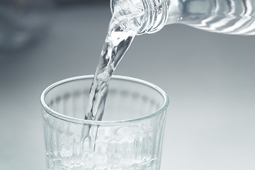 Image showing pour a glass of water