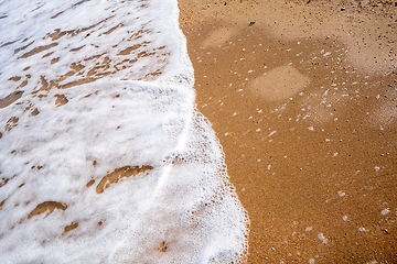 Image showing shore detail at the sand beach in Italy