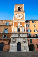 Image showing clock tower at Ancony Italy