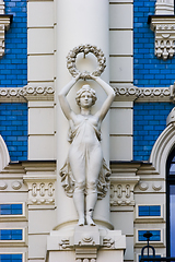 Image showing Detail of Art Nouveau building