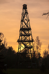 Image showing Forest fire watch tower