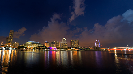 Image showing Night View of Singapore City