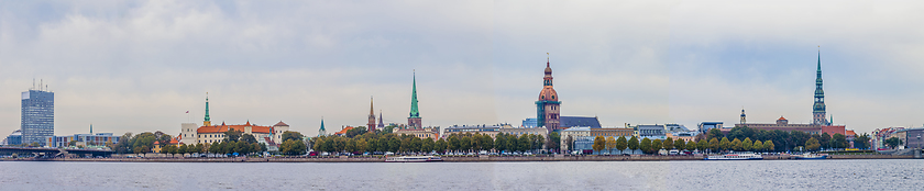 Image showing Riga old town skyline