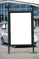Image showing Blank bilboard stand