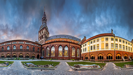 Image showing Riga Dome cathedral inner courtyard