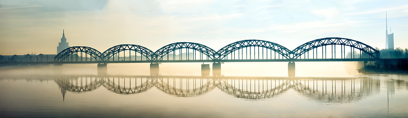 Image showing Riga Railway bridge