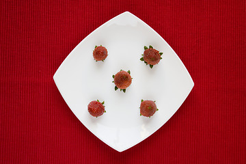 Image showing Strawberry in a plate