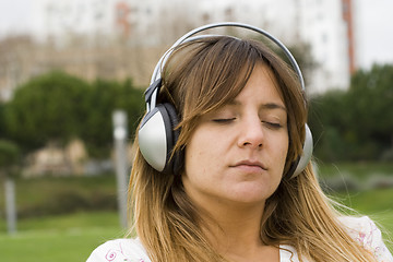 Image showing Relax with music