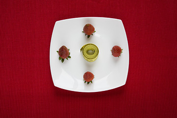 Image showing Strawberry in a plate