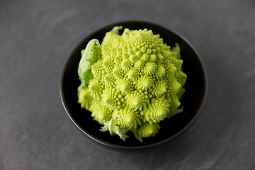Image showing close up of romanesco broccoli in bowl