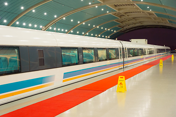 Image showing High-speed magnetic levitation train