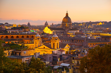 Image showing Skyline of beautiful Rome, Italy