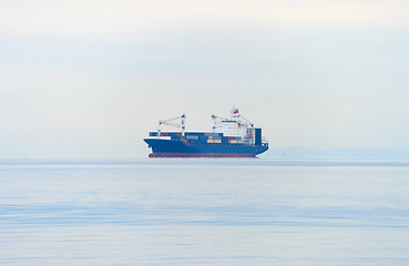 Image showing Cargo ship full of goods