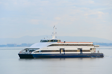 Image showing Modern Lisbon ferry boat, Portgual