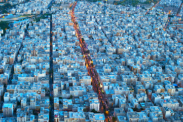 Image showing Tehran birds-eye view. Iran