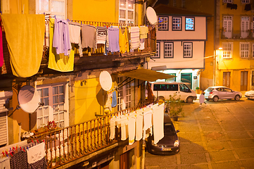 Image showing Porto Old Town at night