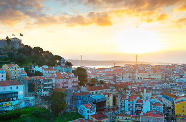 Image showing Lisbon cityscape, Portugal