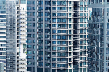 Image showing Apartment buildings in Singapore. Background