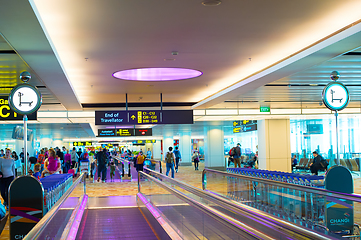 Image showing Trallevator at Changi airport, Singapore