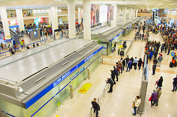 Image showing Pudong Airport arrival hall, Shanghai