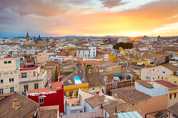 Image showing Valencia skyline, Spain