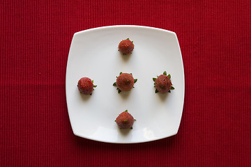 Image showing Strawberry in a plate