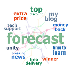 Image showing Text Forecast. Business concept