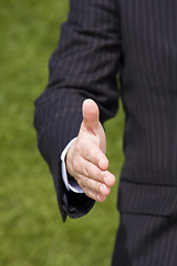 Image showing businessman handshake