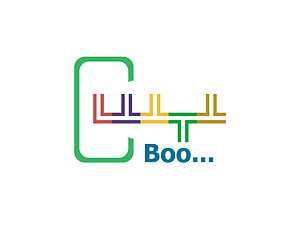 Image showing Text Boo. Social concept. Abstract emblem, design concept, element for template.