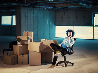 Image showing businessman on construction site