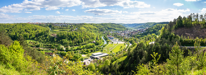 Image showing panoramic view to Sulz Germany