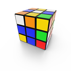 Image showing rubik\'s cube puzzle solution symbol