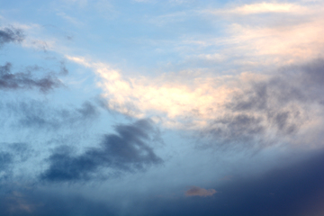 Image showing Background of dark clouds before a thunder-storm