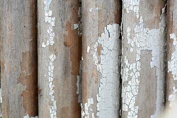 Image showing metal texture with patches of rust steel on its surface, taken outdoor