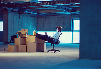 Image showing businessman on construction site