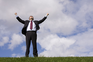 Image showing Businessman success