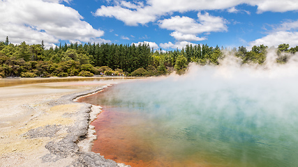 Image showing hot sparkling lake in New Zealand