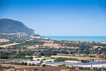 Image showing ocean landscape scenery in Italy Marche