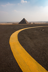 Image showing Pyramids at Giza Cairo Egypt