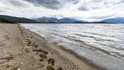 Image showing scenery at Lake Te Anau, New Zealand