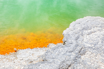 Image showing hot sparkling lake in New Zealand