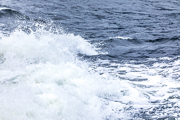 Image showing stormy ocean scenery background