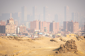 Image showing hazey scenery at Cairo Egypt