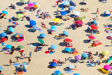 Image showing Aerial view of beach. Background