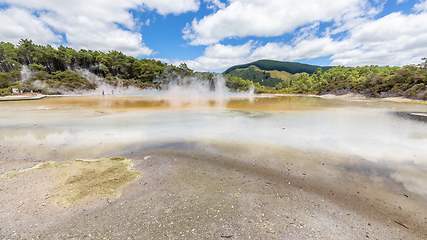 Image showing geothermal activity at Rotorua in New Zealand