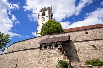 Image showing Fortified church at Bergfelden south Germany