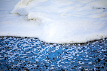 Image showing stormy ocean scenery background